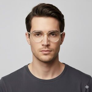 Jean Lafont Paris Clear Transparent Genie Round Glasses Frames - 49mm 🇫🇷